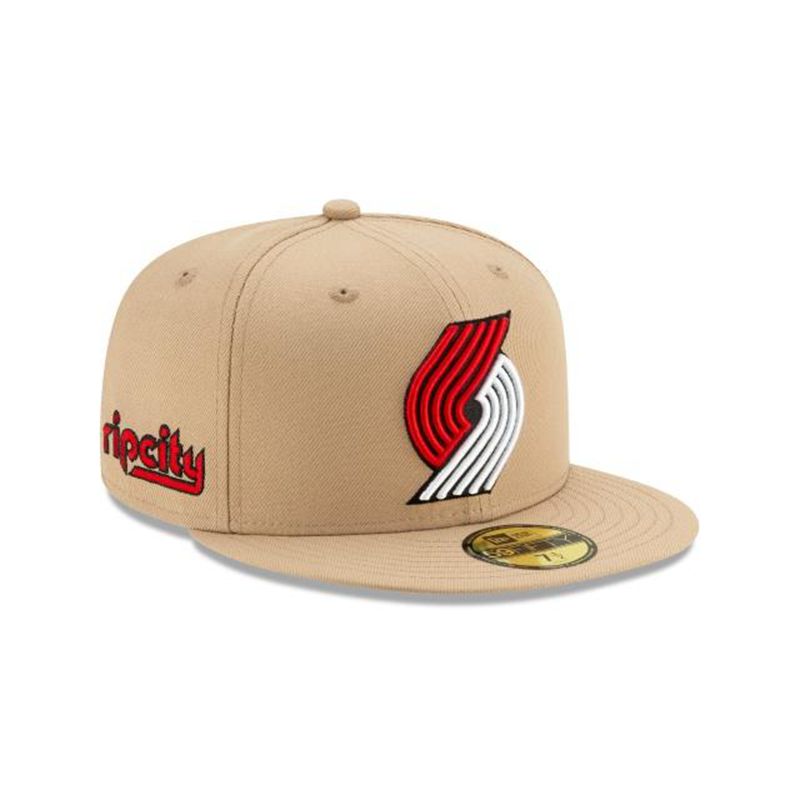 NBA Portland Trail Blazers 2019 Authentics City Series Alt 59Fifty Fitted (EHC0979) - Brown New Era Caps